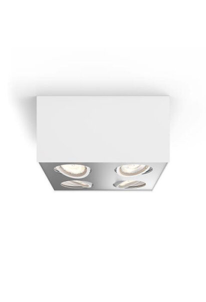 Philips myLiving Warm Glow LED Spot Box 4 flg. 4x4,5W weiß