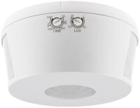 Decken Aufbau Bewegungsmelder 360°TRIO LED geeignet, 15m Detektion, weiß