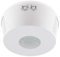 Decken Aufbau Bewegungsmelder 360°TRIO LED geeignet, 15m Detektion, weiß