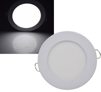 LED Licht-Panel "QCP-12R", Ø 12cm 230V, 6W, 440 Lumen, 4200K / neutralweiß