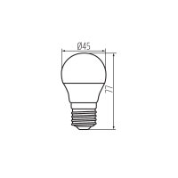 Kleines E27 LED-Leuchtmittel Kugelform 4,9 Watt 470 Lumen Lichtfarbe wählbar 4.000 K neutralweiß