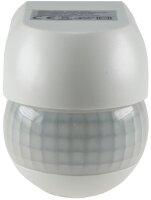 Aufputz Bewegungsmelder "CBM-Slim" 180° LED geeignet, IP44, 1-800W, weiß