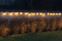 Biergarten Lichterkette Girlanda in verschiedenen Längen 6 / 11 / 15 Meter mit E27 Sockeln 15,75 Meter / 15 x E27 Fassung
