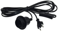 Netzkabel mit Schalter und E27 Fassung 1,4m + 2m lang,...