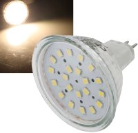 LED Strahler MR16 "H40 SMD" 120°, 3000k, 280lm, 12V/3W, warmweiß