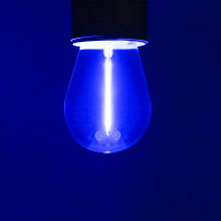 LED Birne 0,5 / 0,9 Watt Filament für Biergarten Lichterkette verschiedene Farben blau