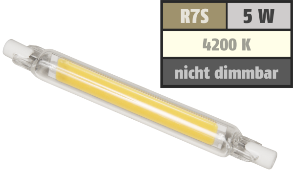 LED-Strahler McShine LS-718 R7s, 4W, 400lm, 78mm, 360°, neutralweiß