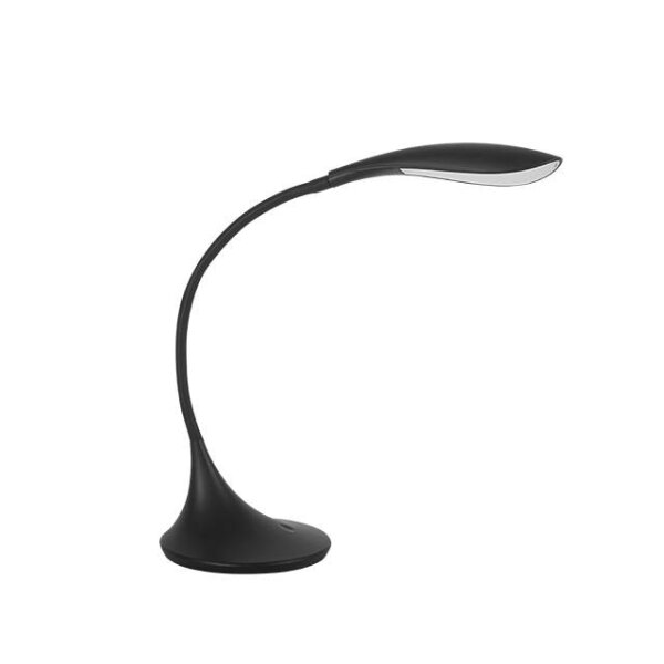 Biegsame LED-Schreibtischleuchte schwarz dimmbar 6,5W 390lm warmweiß