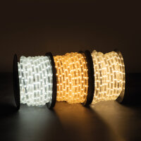 LED Lichtschlauch verschiedene Farben IP65 UV Resistent mit Netzstecker Länge wählbar Rot 27 Meter