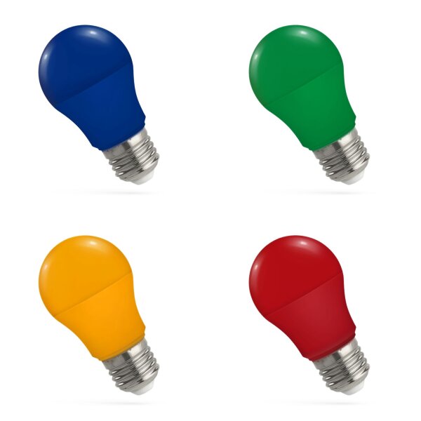 Biergarten Lichterkette Deko LED E27 kleine Birne 4,9 W 270° verschiedene Farben grün