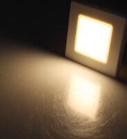 LED Wand-Einbauleuchte "EBL 86" 2,5W, 3000k, warmweiß, Rahmen cremeweiß