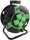 Kunststoff-Kabeltrommel, 40m Kabel, IP44 H05RR-F 3G1,5mm², schwarze Gummileitung