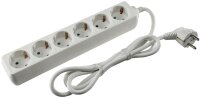 Schutzkontakt-Steckdosenleiste 6-fach 3600W, 1,4mKabel,...