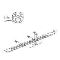 LED-Streifen LED STRIP 5 Meter L120 16W/M 24 IP65