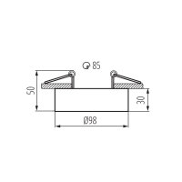 Kanlux Einbau-Downlight Mini Bord GU5.3/GU10 weiß