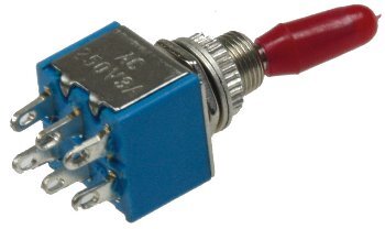 Mini deviatore a levetta ON-ON 6A
