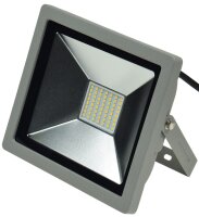 LED-Strahler SlimLine "CTF-SLT 30" silber 30W, 2100lm, 4000K, neutralweiß, IP44