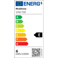 LED Filament Set McShine, 3x Glühlampe, E27, 6W, 600lm, warmweiß, klar, dimmbar