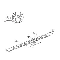 LED-Streifen LED STRIP 5 Meter L60 11W/M 12 IP00 Ra>90 Kaltweiß