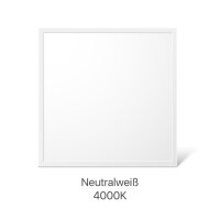 LECOM LED Panel 62 x 62 cm CRI >80 4.000 Lumen 40 Watt Lichtfarbe wählbar 4.000 K neutralweiß