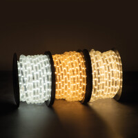 LED Lichtschlauch verschiedene Farben IP65 UV Resistent mit Netzstecker Länge wählbar Warmweiß 20 Meter