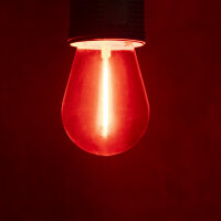 LED Birne 0,5 / 0,9 Watt Filament für Biergarten Lichterkette verschiedene Farben rot