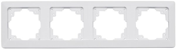 MILOS 4-fach Rahmen weiß matt