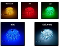 LED Lichtschlauch verschiedene Farben IP65 UV Resistent mit Netzstecker Länge wählbar Blau 33 Meter