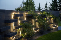 LED Lichtschlauch verschiedene Farben IP65 UV Resistent mit Netzstecker Länge wählbar Warmweiß 12 Meter