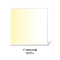 LECOM LED Panel 62 x 62 cm CRI >80 4.400 Lumen 40 Watt Lichtfarbe wählbar 3.000 K warmweiß