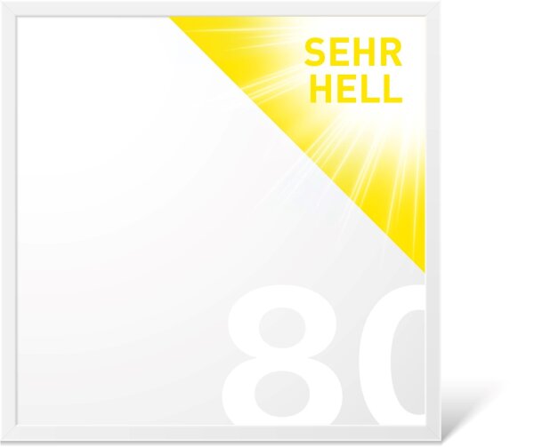 LECOM LED Panel 62 x 62 cm CRI >80 4.400 Lumen 40 Watt Lichtfarbe wählbar 4.000 K neutralweiß
