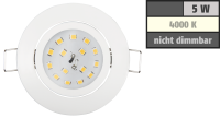 LED Einbauleuchte McShine Slim 82x28mm, 5W, 400lm, 4000K, weiß