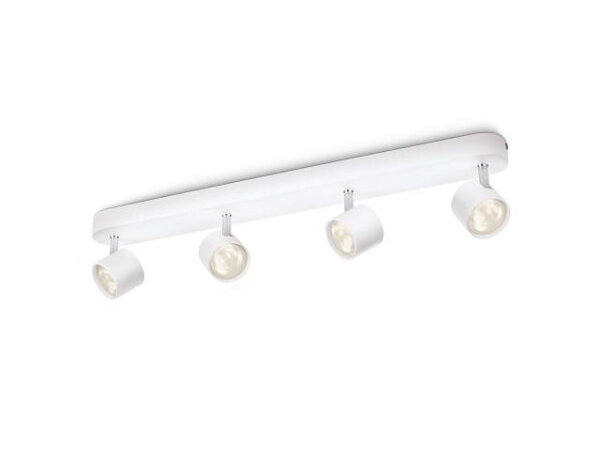 Philips LED-Spot Star 4flg. 4x4W dimmbar weiß