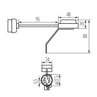 GU10 Lampenfassung BR-GZ10 mit Zugentlastung