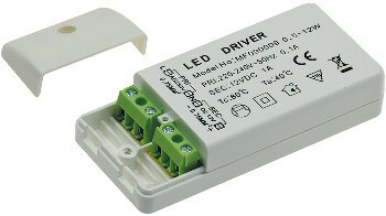 LED-Trafo "CT-12E-V2", 0,5-12W 230V~ auf 12V=, eckig