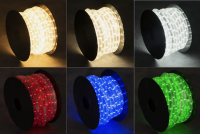 5 / 10 / 15 / 30 / 50 Meter LED Lichtschlauch Fertige Rollen verlängerbar verschiedene Farben IP65 mit Netzstecker Warmweiß 3.000 Kelvin 10 Meter