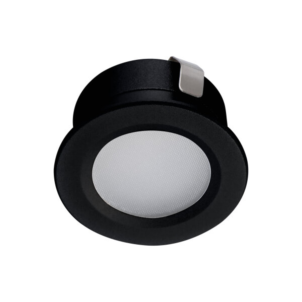 Sehr kleiner Einbauspot LED 1W 30 mm Schwarz Kanlux Lichtfarbe wählbar 3.000 K warmweiß