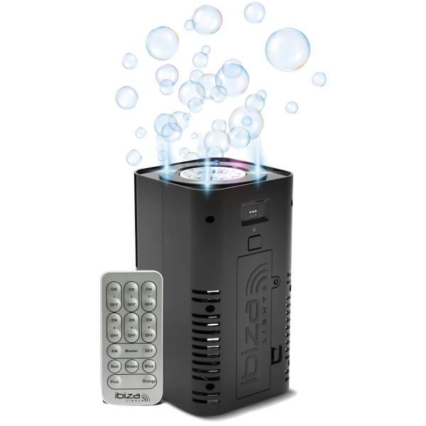 Seifenblasenmaschine IBIZA BUBBLE-DREAM, mit LED, batteriebetrieben