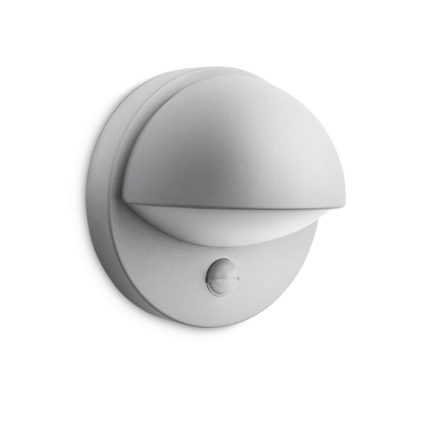Philips LED-Wandleuchte June grau mit Bewegungsmelder, 1x42 Watt, 230 V