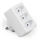 Steckdosenadapter McPower, 3x Euro, weiß