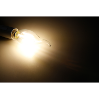 LED Filament Kerzenlampe Windstoß McShine, E14, 4W, 490lm, warmweiß, klar