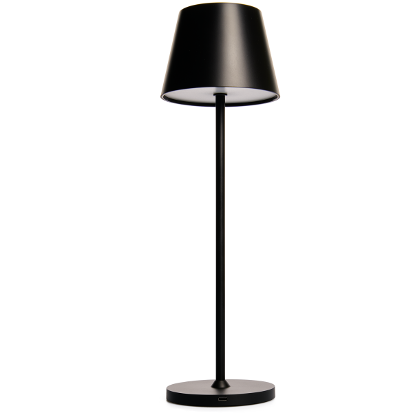 LED-Tischleuchte ROLF KERN „Club“ 38cm, schwarz, Akku, dimmbar
