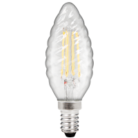 LED Filament Kerzenlampe gedreht McShine Filed, E14, 4W,...