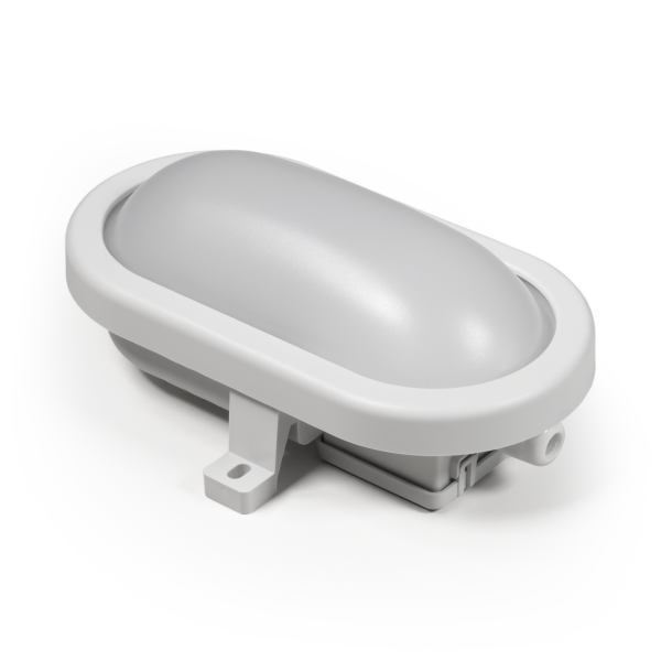 LED Feuchtraumleuchte McShine 450lm, 4000K, 6W, neutralweiß, IP65, 170x92x70mm