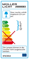 LED Unterbauleuchte, 10W, 580lm, 56cm, warmweiß,...