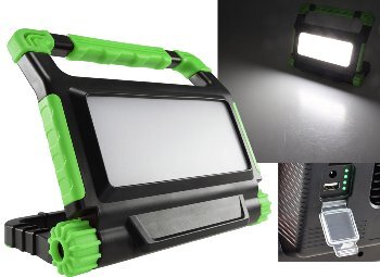 LED Baustrahler mit Akku "BSA-50" 50W, 4200lm, 4500K / neutralweiß