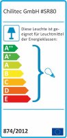 Decken-Einbaustrahler "SR80" weiß starr, Ø80mm, für 50mm Lampen