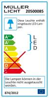 LED Deckenleuchte, 1600lm,3000K,25W,warmweiß,IP44, 280x280x51mm, Bewegungsmelder