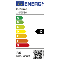 LED Feuchtraumleuchte McShine FL-212, IP65, 5.400lm, 4000K, 36W, 120cm, neutralweiß