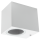 Wandleuchte Square-W weiß, IP44, 1x GU10, Aluminium Gehäuse